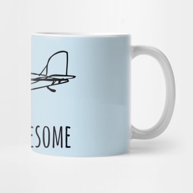 Just Plane Awesome Pun Cool Tee by LefTEE Designs